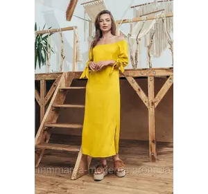 ТМ Marca Moderna Женское платье Мара цвет желтый с белым